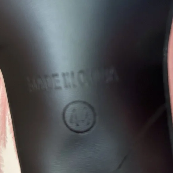 LIURUIJIA Square Toe Feathers High Heel Fur Mules Sandals Size 44 (US 11.5) - Picture 7 of 10